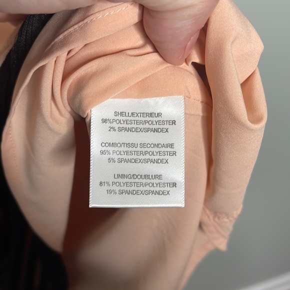 Nwt Belle by Badgley Mischka Cream Black Short Sleeve Dress Sz 14! - Picture 8 of 10